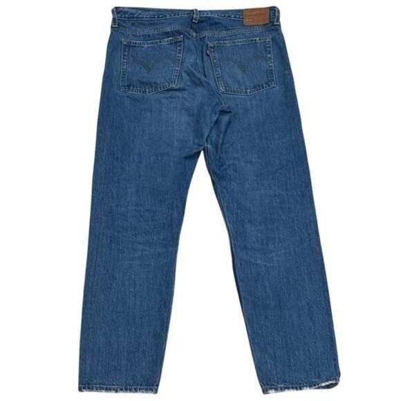Levi's Wedgie Button Fly High Rise Medium Wash Jeans Capsule Comfort 31 - Picture 3 of 10
